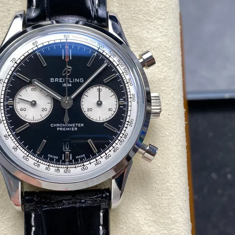Breitling Premier AB0118371B1P2 Replica - Quadrante Nero Acciaio Inossidabile