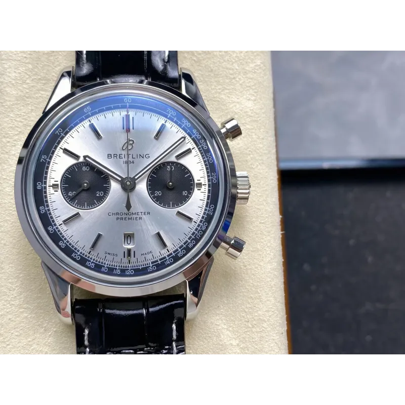 Breitling Premier AB0118221G1P2 Replica - Quadrante Argento Acciaio Inossidabile