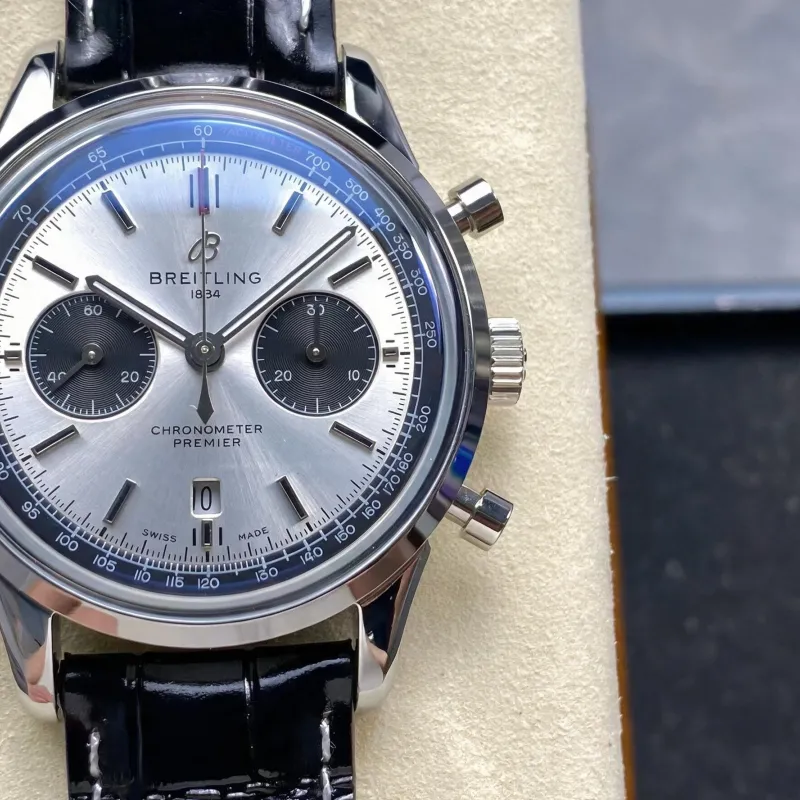 Breitling Premier AB0118221G1P2 Replica - Quadrante Argento Acciaio Inossidabile