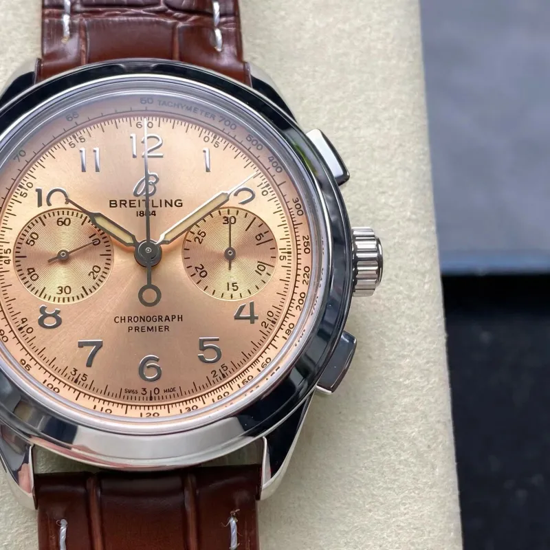 Breitling Premier B09 Chronograph 40 Champagne AB0930F51H1P1 Replica - Quadrante Champagne