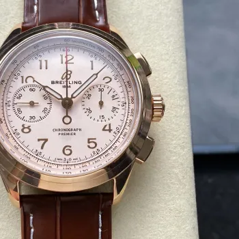 Breitling Premier B09 Chronograph 40 Rose Gold RB0930371G1P1 Replica - Quadrante Argento