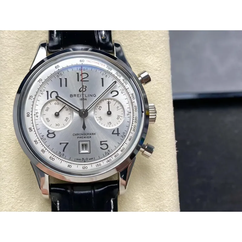 Breitling Premier AB0930371G1P1 Replica - Quadrante Argento Acciaio Inossidabile