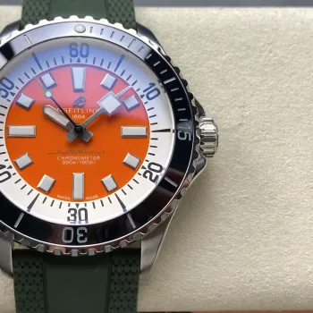 Breitling Superocean 42 A173751A1O1S1 Replica - Quadrante Arancione Cinturino Caucciu