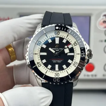 Breitling Superocean Automatic 46 A17378211B1S1 Replica - Cream Cinturino Caucciu