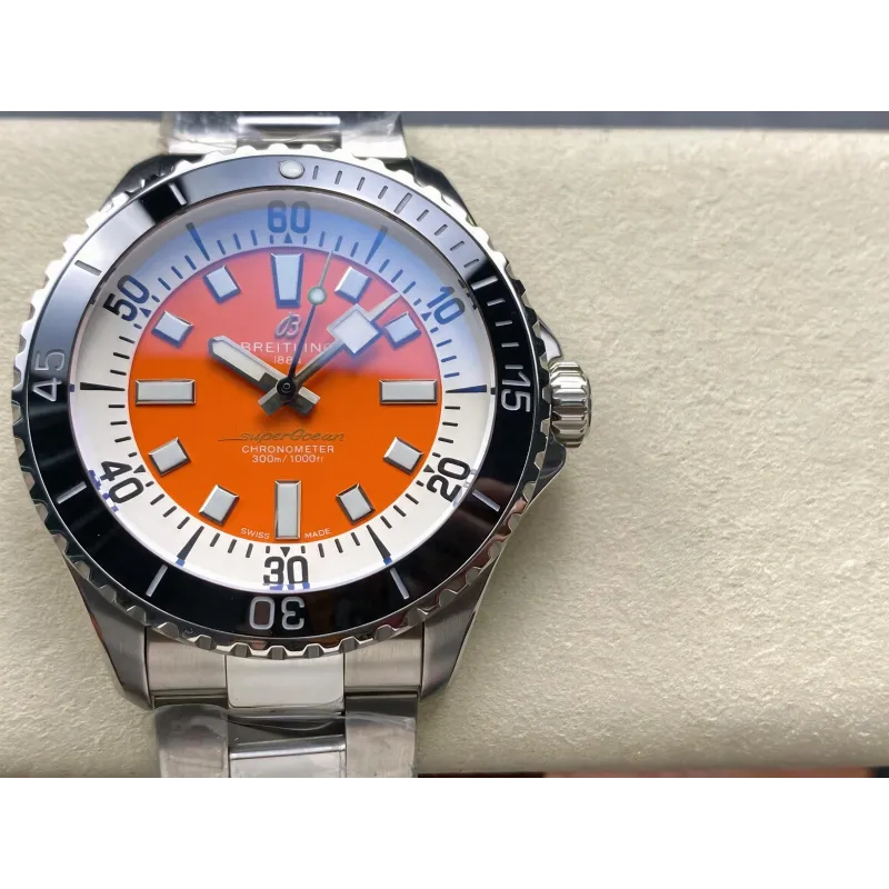 Breitling Superocean Automatic 42 A17376211O2A1 Replica - Quadrante Arancione