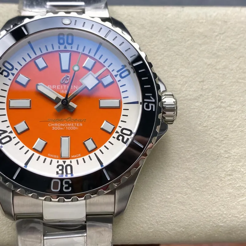 Breitling Superocean Automatic 42 A17376211O2A1 Replica - Quadrante Arancione
