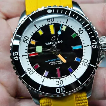 Breitling Superocean A17375211B2S4 Replica - Quadrante Nero Lunetta Scanalata
