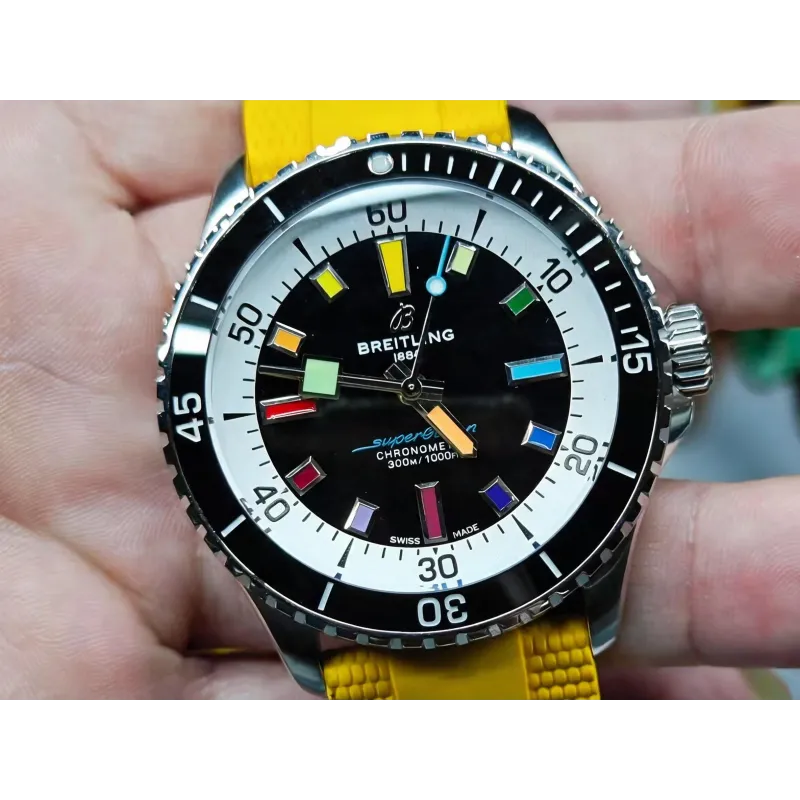 Breitling Superocean A17375211B2S4 Replica - Quadrante Nero Lunetta Scanalata