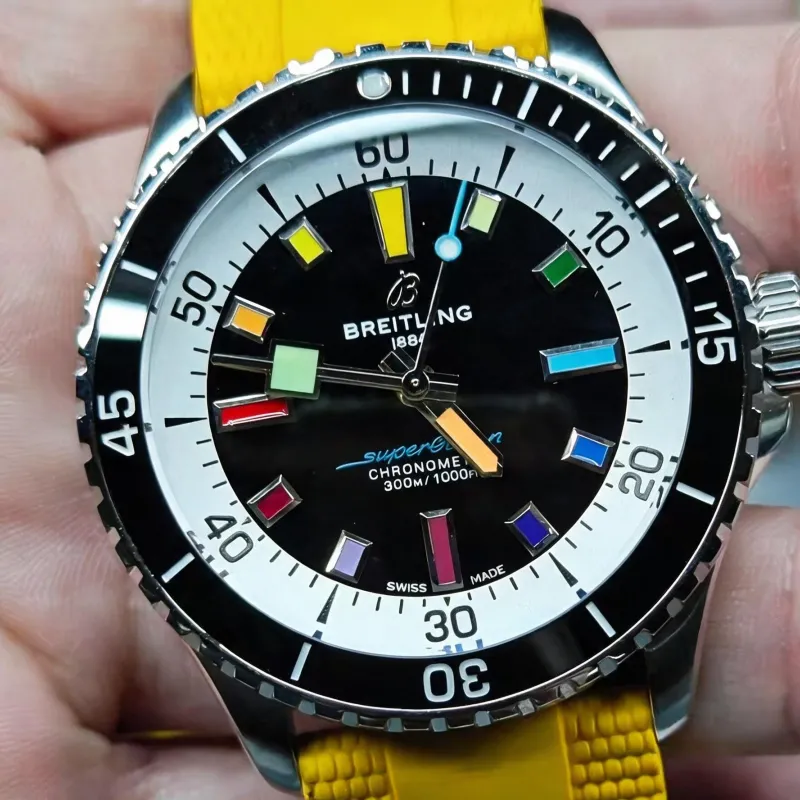 Breitling Superocean A17375211B2S4 Replica - Quadrante Nero Lunetta Scanalata