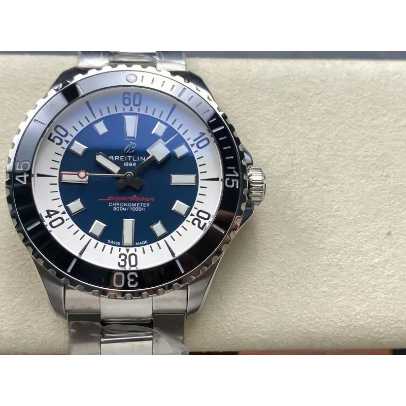 Breitling Superocean Automatic 44 A17376211C1A1 Replica - Quadrante Blu Steel Link Bracelet