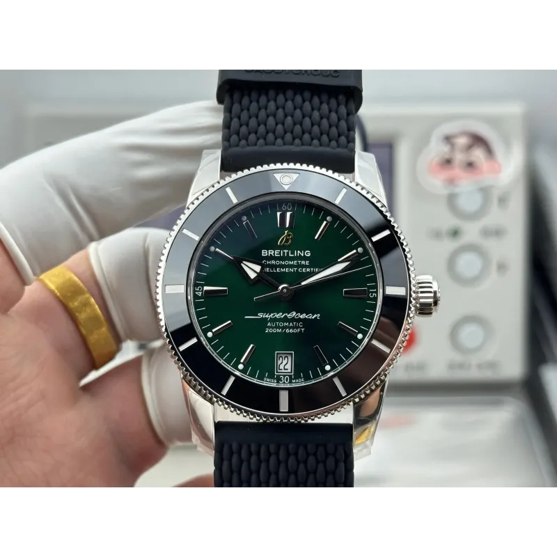 Breitling Superocean Heritage AB2010121L1S1 Replica - Quadrante Verde Cinturino Caucciu