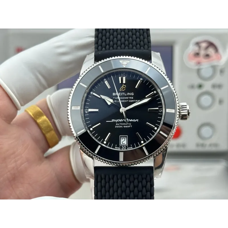 Breitling Superocean Heritage AB201012 Replica - Quadrante Nero Cinturino Caucciu