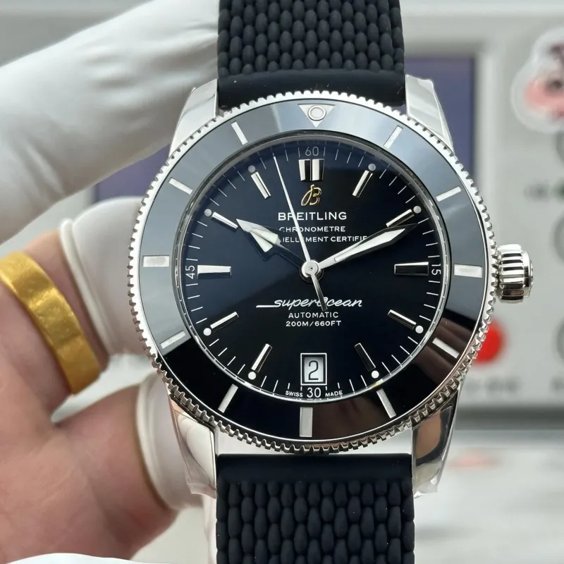 Breitling Superocean Heritage AB201012 Replica - Quadrante Nero Cinturino Caucciu