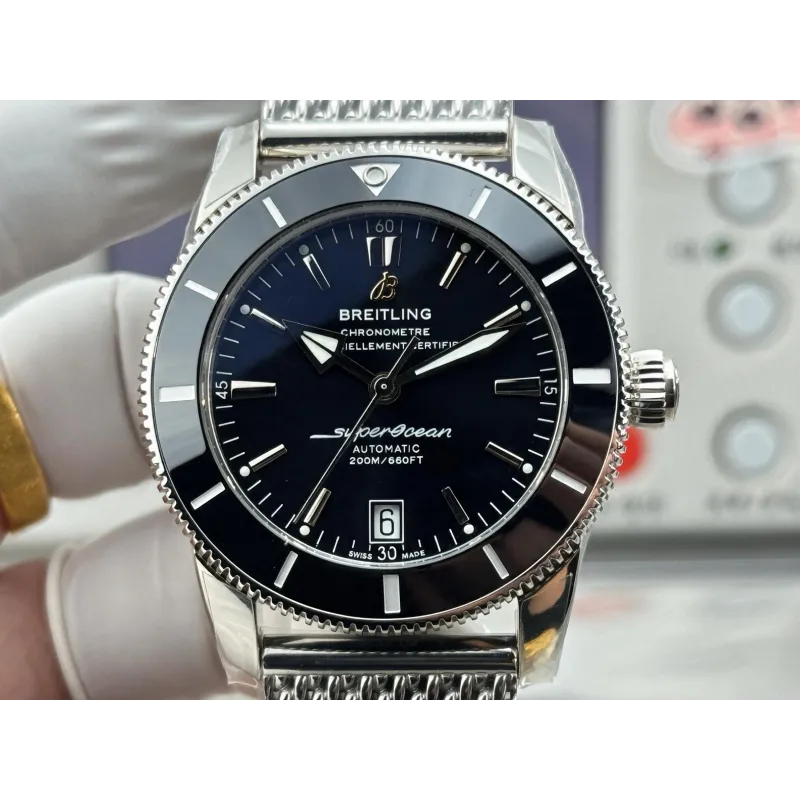 Breitling Superocean Heritage AB2010121B1A1 Replica - Quadrante Nero Maglia Milanese