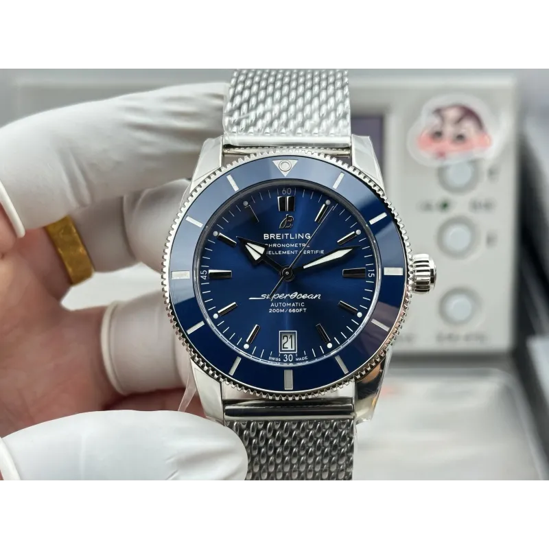 Breitling Superocean Heritage Style AB2010161C1A1 Replica - Quadrante Blu Maglia Milanese