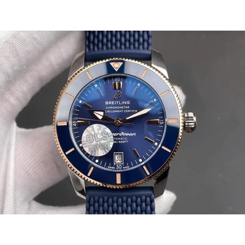 Breitling Superocean Heritage UB3112161C1S1 Replica - Quadrante Blu Lunetta Scanalata