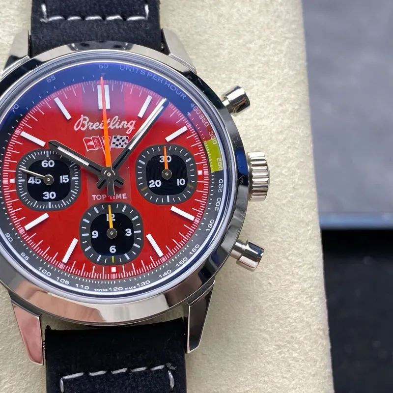 Breitling Top Time B01 Chevrolet Corvette AB01761A1K1X1 Replica - Quadrante Rosso
