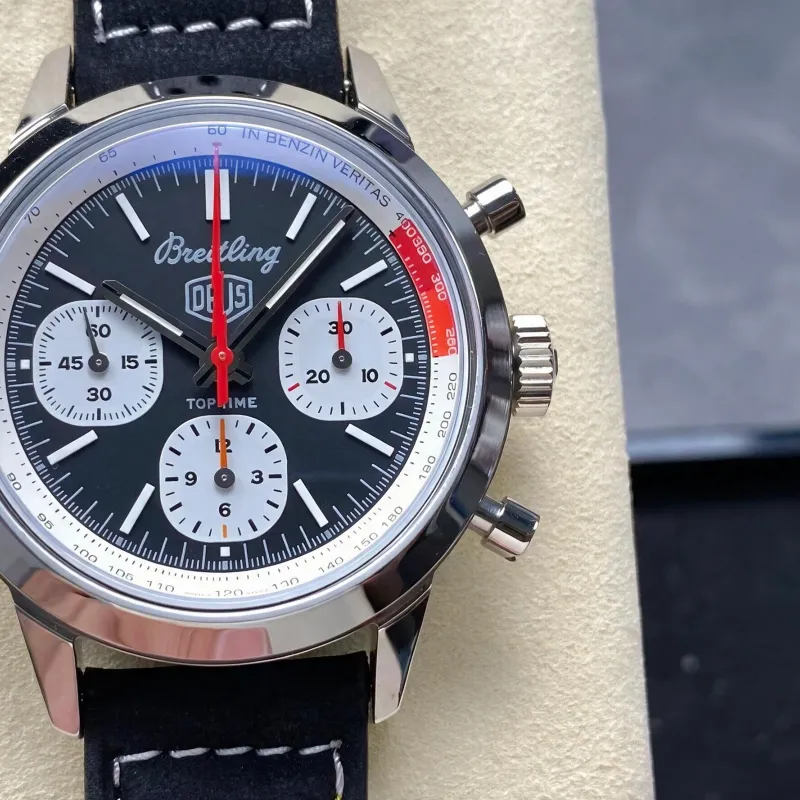 Breitling Top Time B01 Deus AB01765A1B1X1 Replica - Quadrante Nero Acciaio Inossidabile