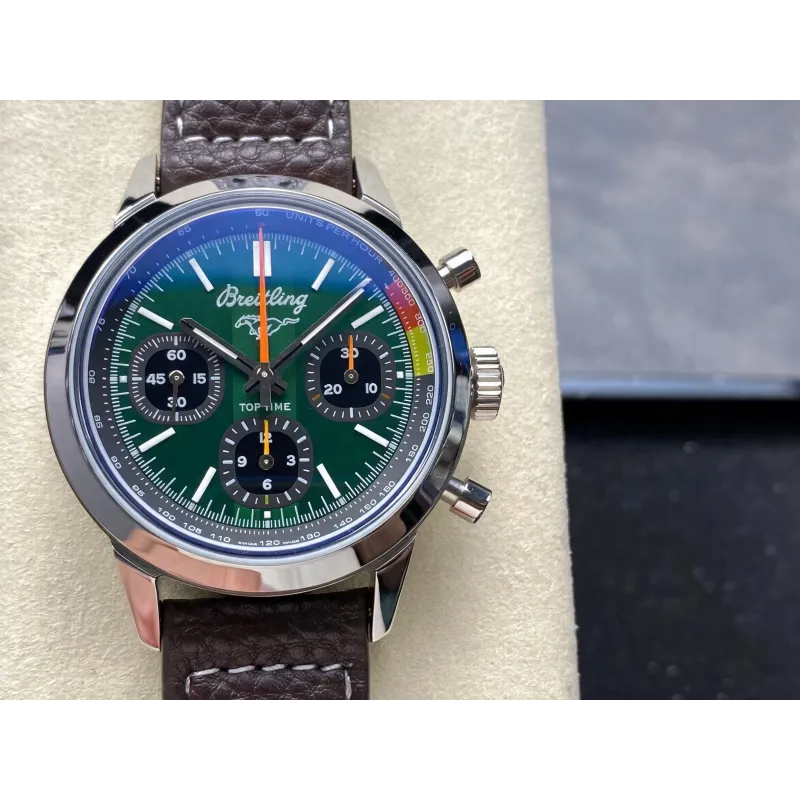 Breitling Top Time B01 Ford Mustang AB01762A1L1X1 Replica - Quadrante Verde