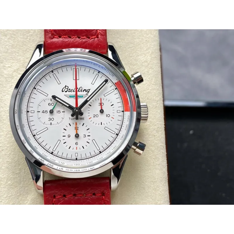 Breitling Top Time AB01766A1A1X1 Replica - Quadrante Bianco Acciaio Inossidabile