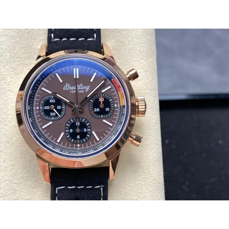 Breitling Top Time B01 Chronograph RB01761A1Q1X1 Replica - Quadrante Marrone