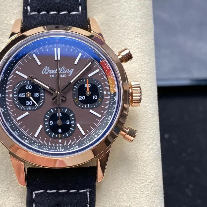 Breitling Top Time B01 Chronograph RB01761A1Q1X1 Replica - Quadrante Marrone