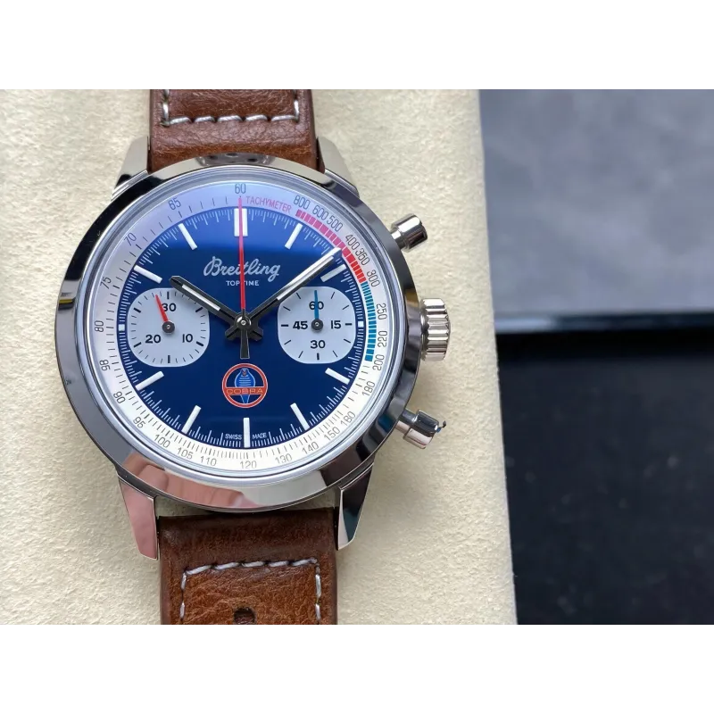 Breitling Top Time B01 Chronograph Shelby Cobra AB01763A1C1X1 Replica - Quadrante Blu