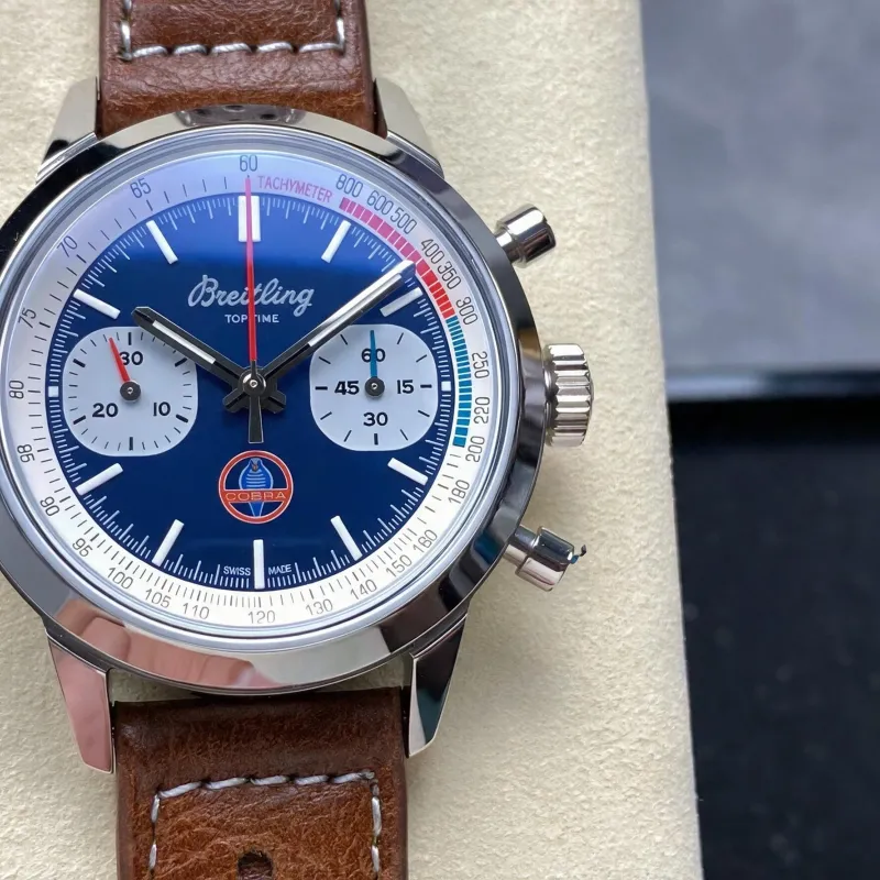 Breitling Top Time B01 Chronograph Shelby Cobra AB01763A1C1X1 Replica - Quadrante Blu