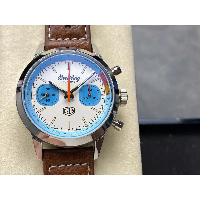 Breitling Top Time Deus Collaboration A233112A1A1X1 Replica - Quadrante Bianco