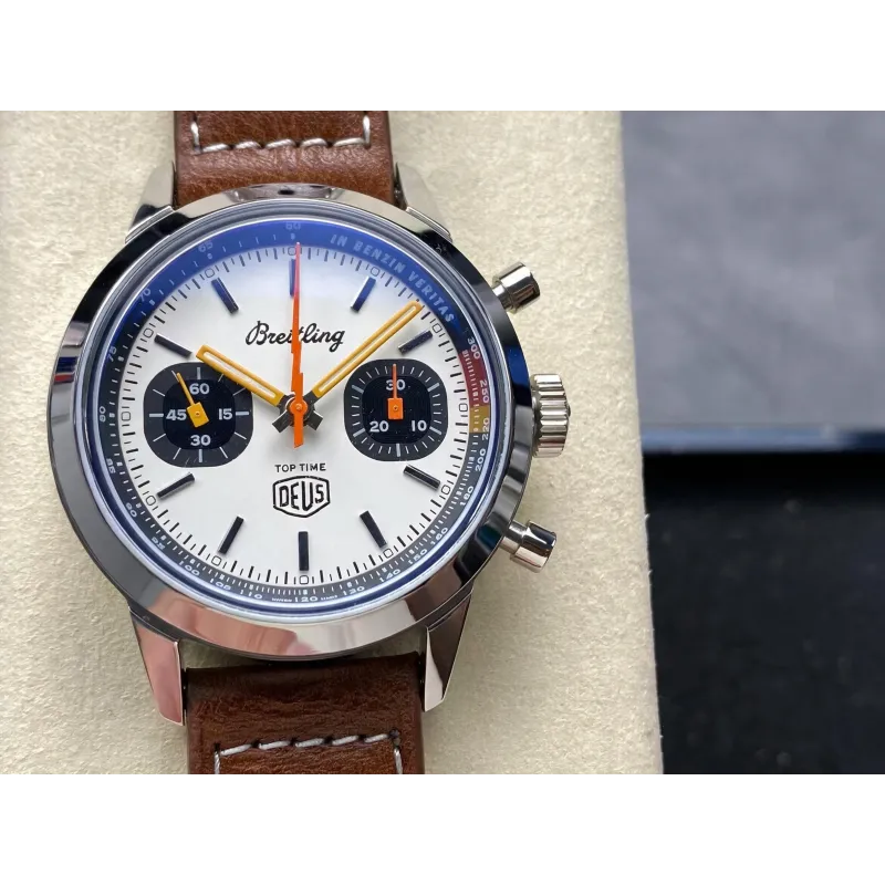 Breitling Top Time A233101A1A1X1 Replica - Quadrante Argento Acciaio Inossidabile