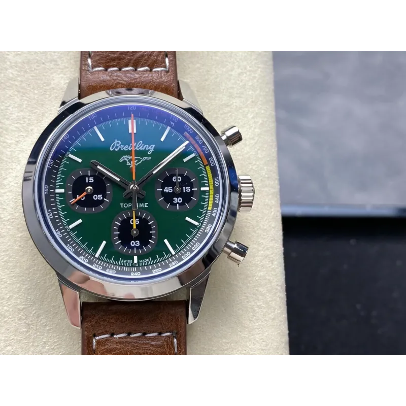 Breitling Top Time Ford Mustang A253101A1L1X1 Replica - Quadrante Verde