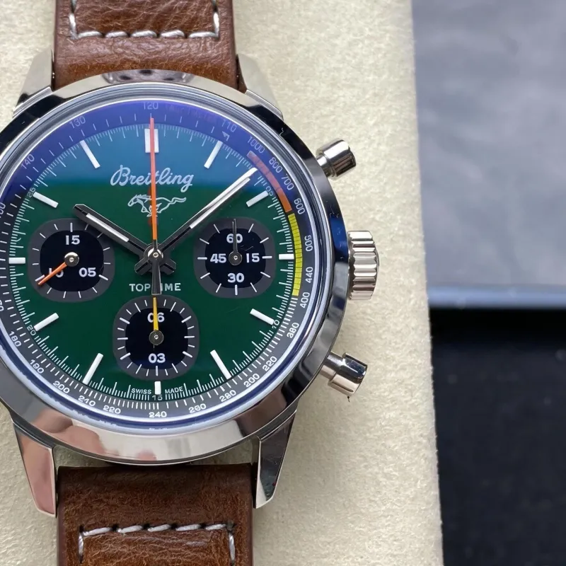 Breitling Top Time Ford Mustang A253101A1L1X1 Replica - Quadrante Verde