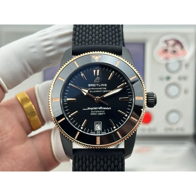 Breitling Superocean Heritage UB20303A1B1S1 Replica - Quadrante Nero Acciaio Inossidabile