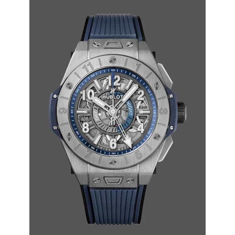 Hublot Big Bang Unico GMT 471.NX.7112.RX Replica - Cinturino Caucciu Titanio