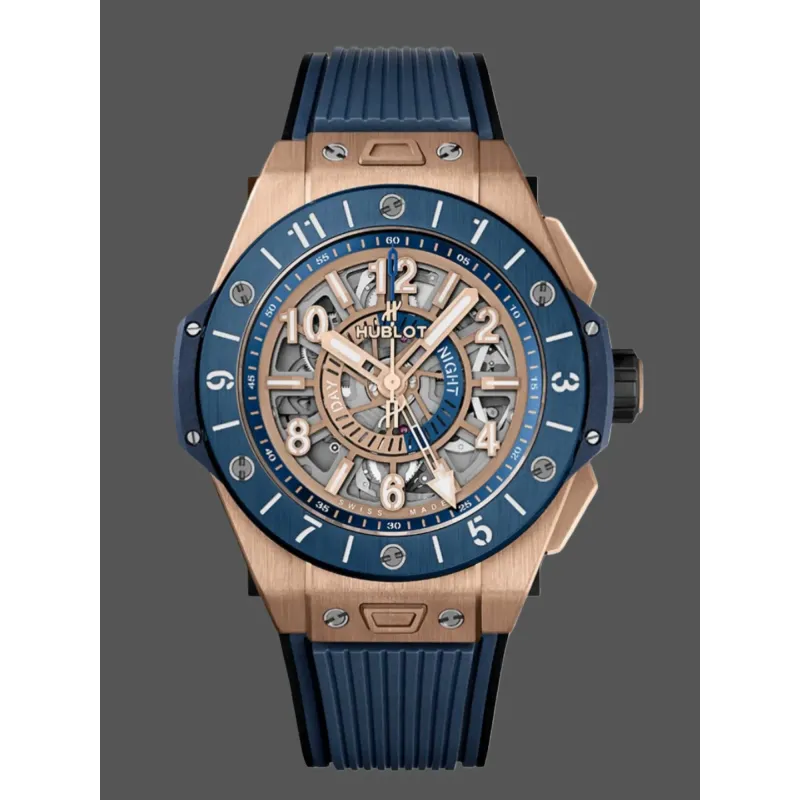 Hublot Big Bang 471.OL.7128.RX Replica - Cinturino Caucciu Oro Rosa