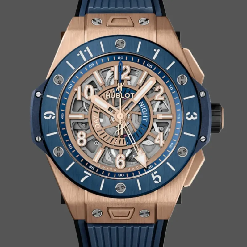 Hublot Big Bang 471.OL.7128.RX Replica - Cinturino Caucciu Oro Rosa