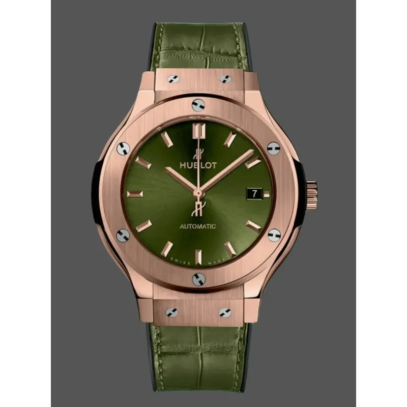 Hublot Classic Fusion King Gold Green Unisex CLASSIC FUSION KING GOLD GREEN 38MM Replica - Quadrante Verde