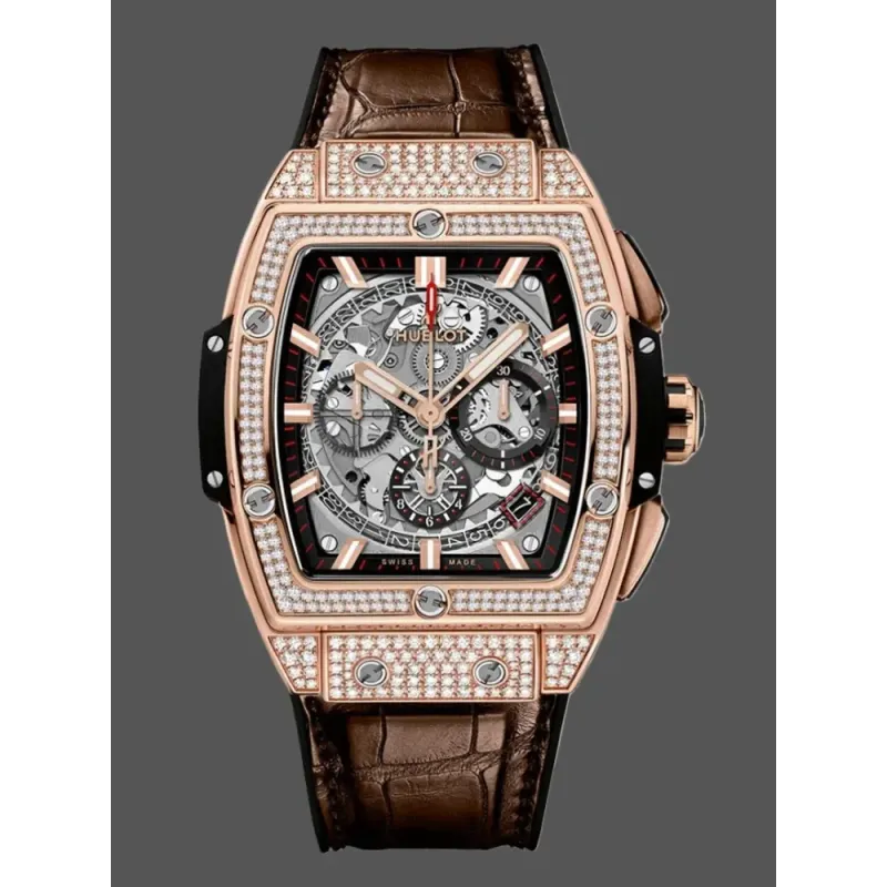 Hublot Spirit of Big Bang 641.OX.0183.LR.1704 Replica - Cinturino in Pelle Oro Rosa