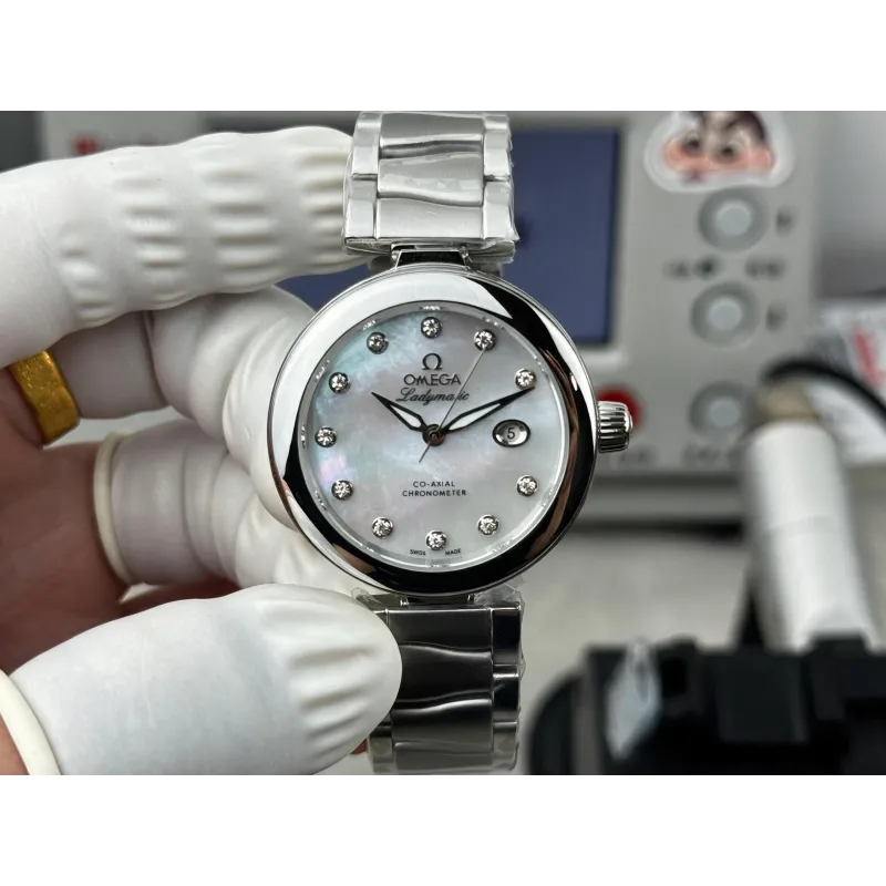 Omega Ladymatic Unisex 425.30.34.20.55.002 Replica - Quadrante Madreperla Acciaio Inossidabile