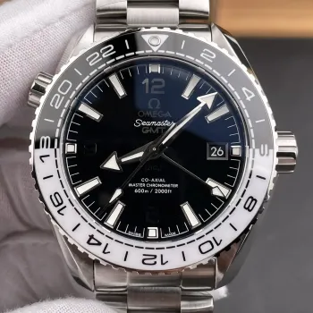 Omega Seamaster Planet Ocean GMT 215.30.44.22.01.001 Replica - Quadrante Nero