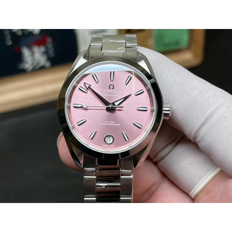 Omega Aqua Terra Unisex 220.10.34.20.10.003 Replica - Quadrante Rosa Acciaio Inossidabile