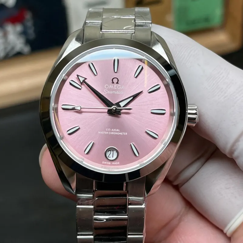 Omega Aqua Terra Unisex 220.10.34.20.10.003 Replica - Quadrante Rosa Acciaio Inossidabile