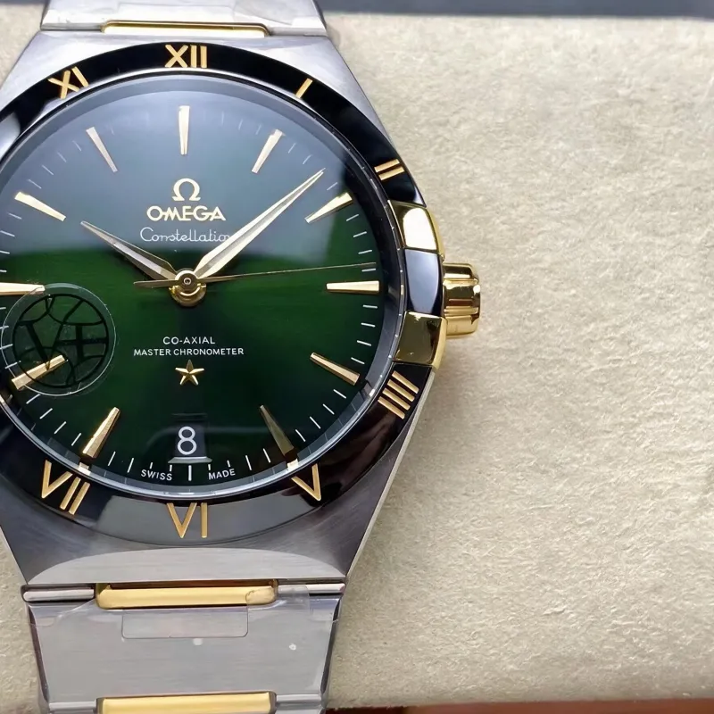 Omega Constellation 131.20.41.21.10.001 (TWO-TONE BRACELET EDITION) Replica - Quadrante Verde