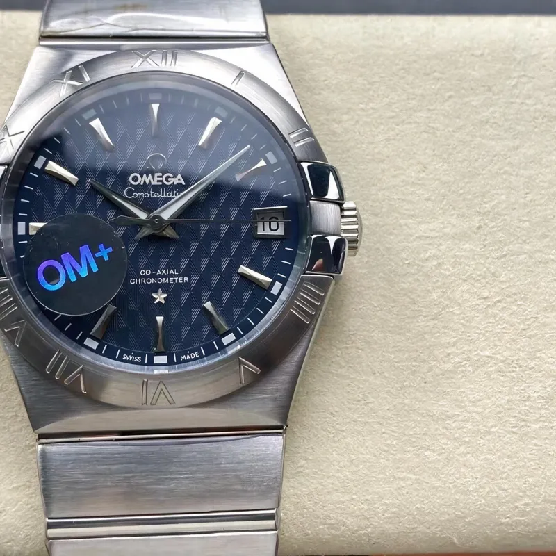 Omega Constellation 123.10.38.21.03.001 Replica - Quadrante Blu Acciaio Inossidabile
