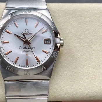 Omega Constellation 123.20.38.21.02.004 Replica - Quadrante Argento Acciaio Inossidabile