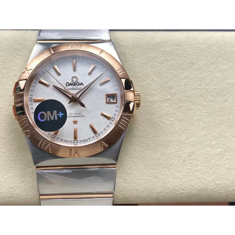 Omega Constellation 123.20.38.21.02.007 Replica - Quadrante Argento Acciaio Inossidabile