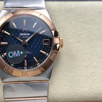 Omega Constellation 123.20.38.21.03.001 Replica - Quadrante Blu Acciaio Inossidabile