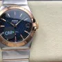Omega Constellation 123.20.38.21.03.001 Replica - Quadrante Blu Acciaio Inossidabile