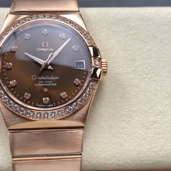 Omega Constellation 123.55.38.21.63.001 Replica - Quadrante Marrone Bicolore