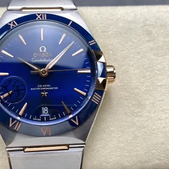 Omega Constellation 131.23.41.21.03.001 (TWO-TONE BRACELET EDITION) Replica - Quadrante Blu